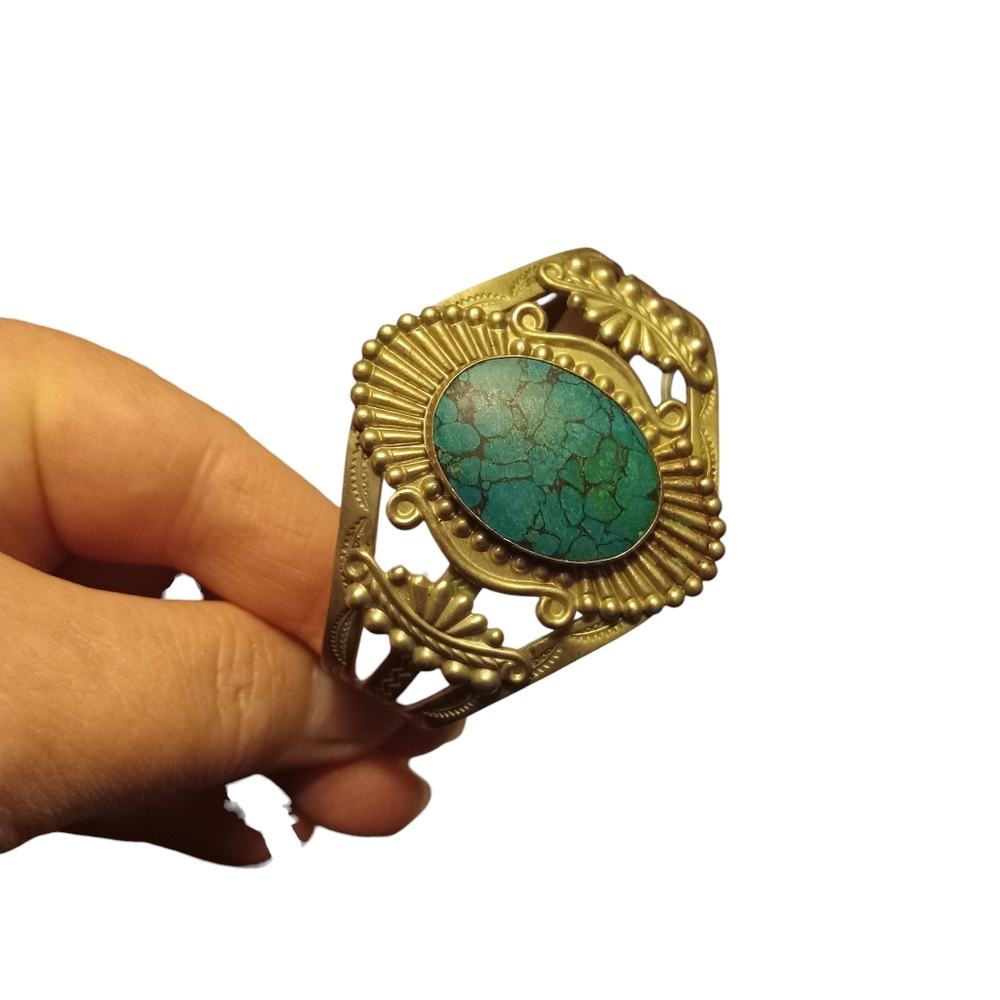 Vintage Fred Harvey Cuff Bracelet - Picture 7 of 7